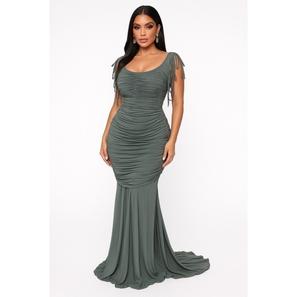 Vintage Jovani Prom Y2k 5436 Cutout Ruching‎ Mermaid Gown NWT Size 4